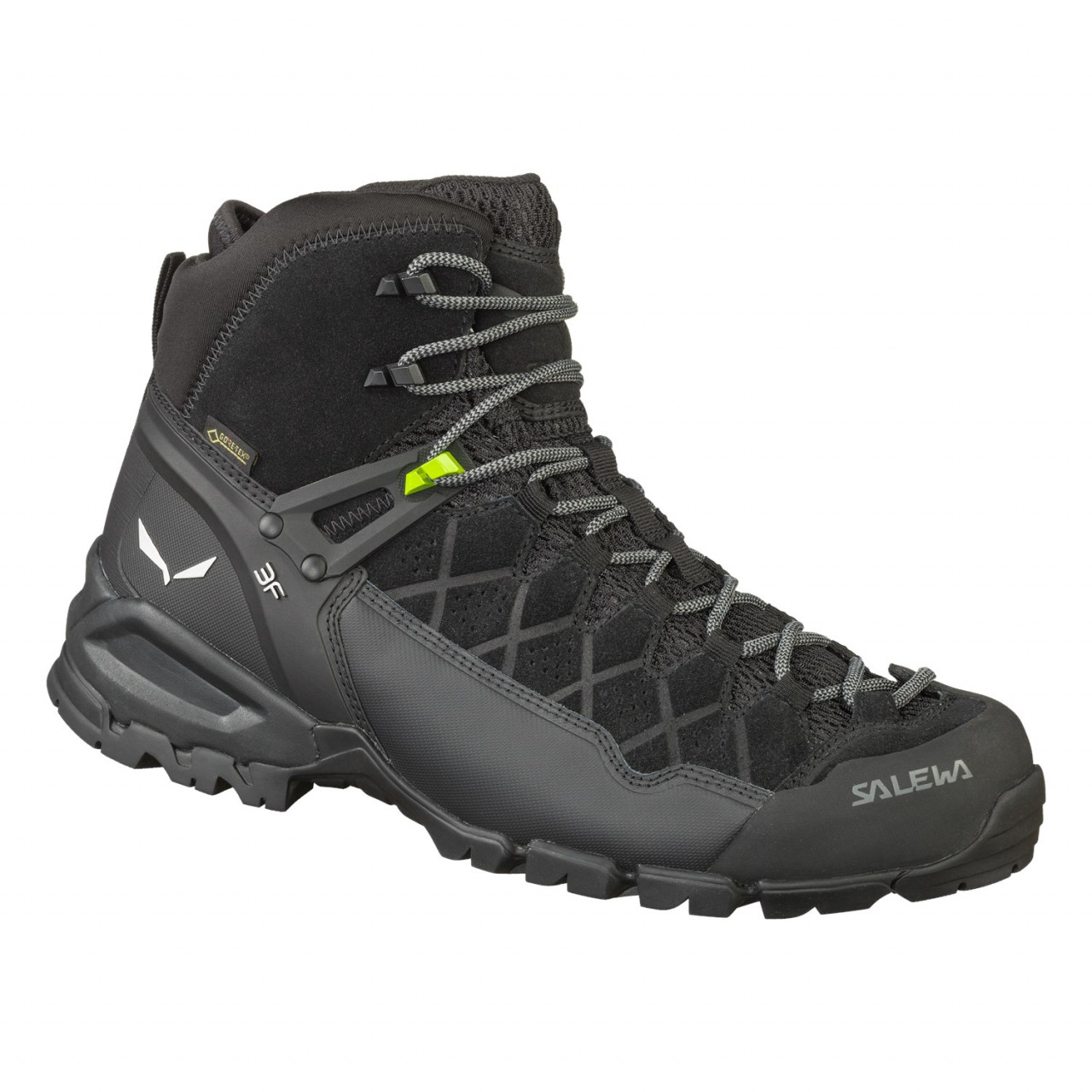 Botas Salewa Alp Trainer Mid GORE-TEX® Homem Pretas/Pretas 756SQEYVC